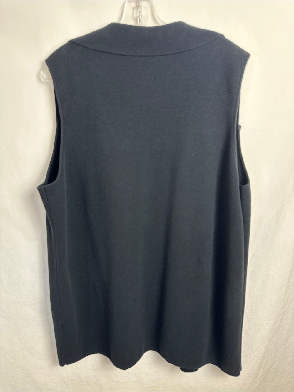 Chico’s black heavyweight long open front vest, size 3 (XL) - Picture 2 of 6